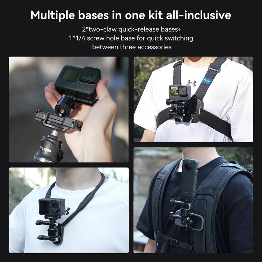 Universal Magnetic Quick Release Adapter Kit For Action Cameras Tristar Online