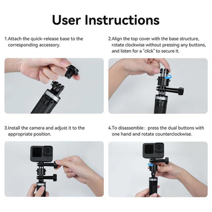 Universal Magnetic Quick Release Adapter Kit For Action Cameras Tristar Online