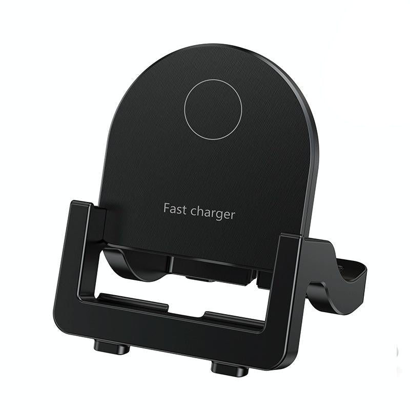 15W Vertical Wireless Fast Charger With Phone Holder - Black Tristar Online