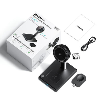 15W 4 In 1 Magnetic Wireless Charger Stand - Black Tristar Online