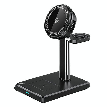 15W 4 In 1 Magnetic Wireless Charger Stand - Black Tristar Online