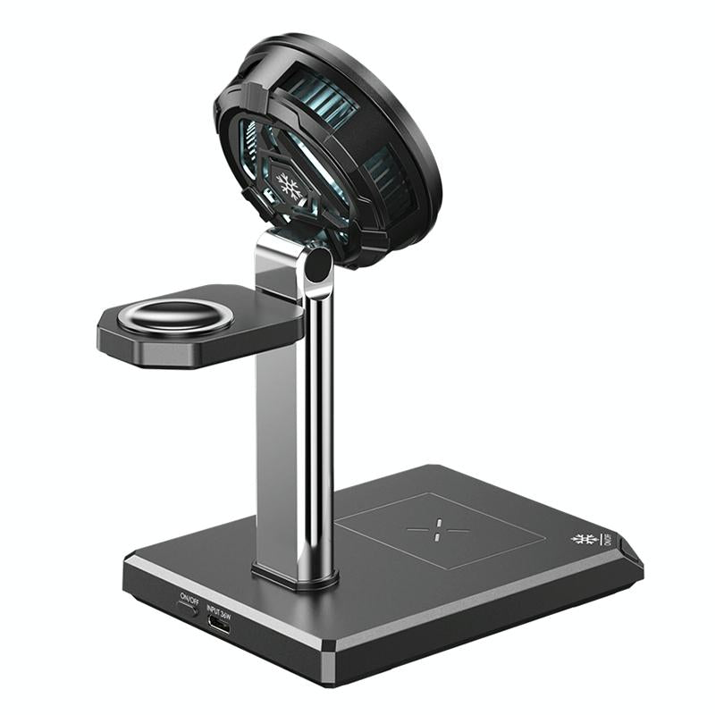 15W 4 In 1 Magnetic Wireless Charger Stand - Black Tristar Online