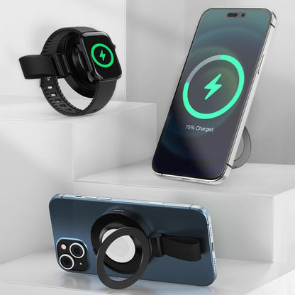 3 In 1 Magnetic Wireless Charger With Phone Ring Black Tristar Online
