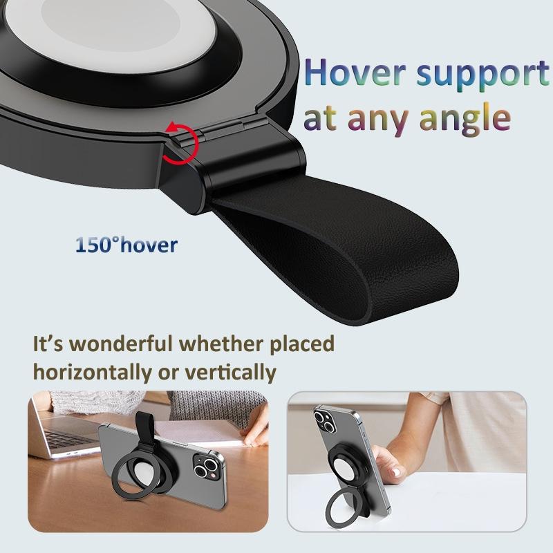 3 In 1 Magnetic Wireless Charger With Phone Ring Black Tristar Online