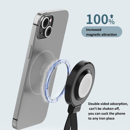 3 In 1 Magnetic Wireless Charger With Phone Ring Black Tristar Online