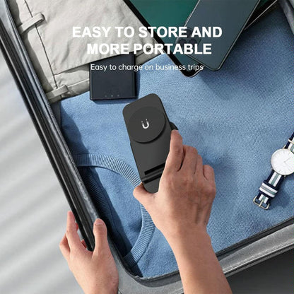 3 In 1 Magnetic Wireless Charger Stand - Black Tristar Online