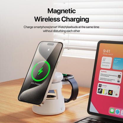 5 In 1 Magnetic Wireless Charger With Bluetooth Speaker Tristar Online