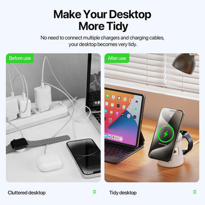 5 In 1 Magnetic Wireless Charger With Bluetooth Speaker Tristar Online