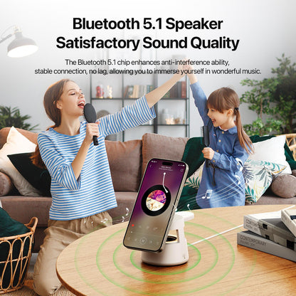 5 In 1 Magnetic Wireless Charger With Bluetooth Speaker Tristar Online