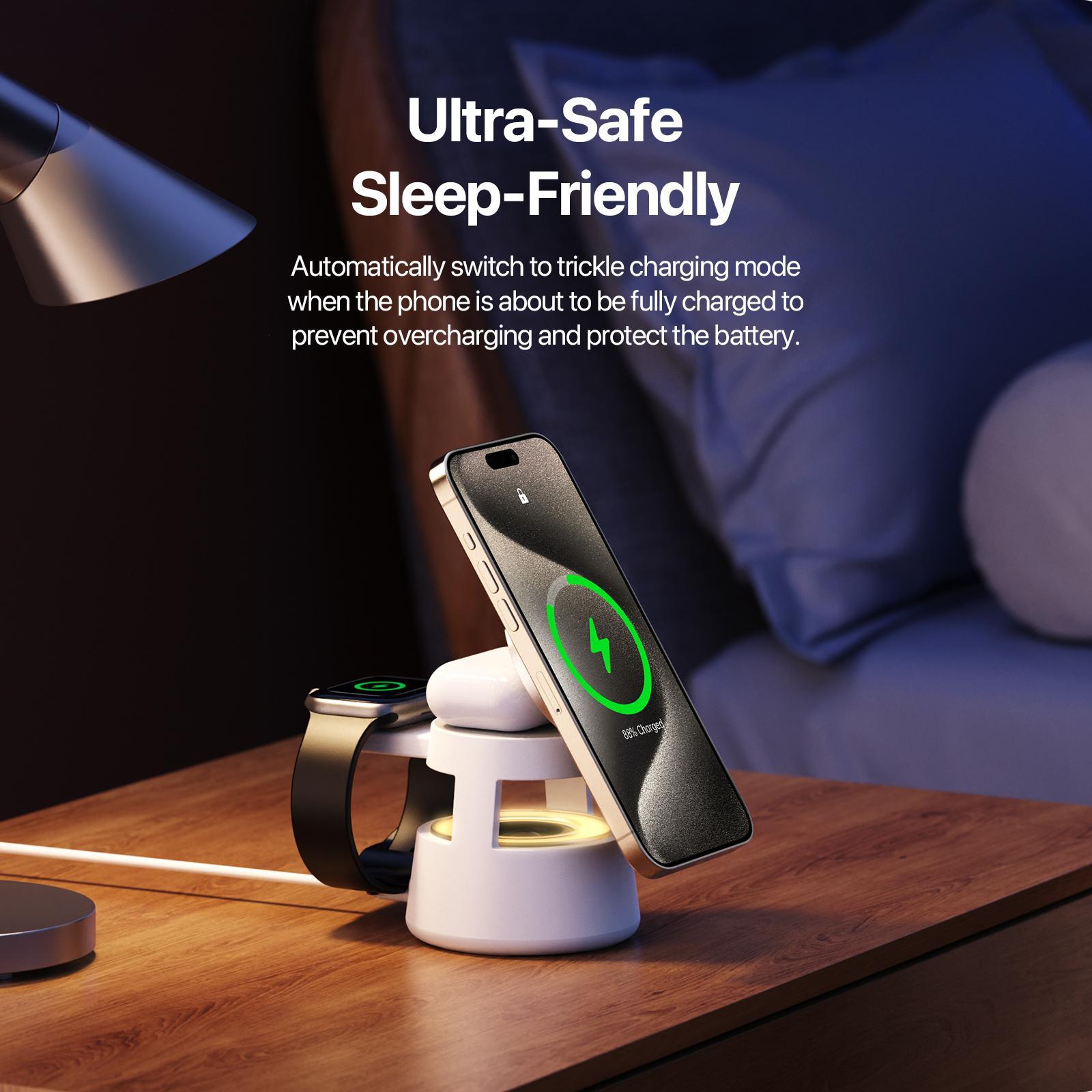 5 In 1 Magnetic Wireless Charger With Bluetooth Speaker Tristar Online