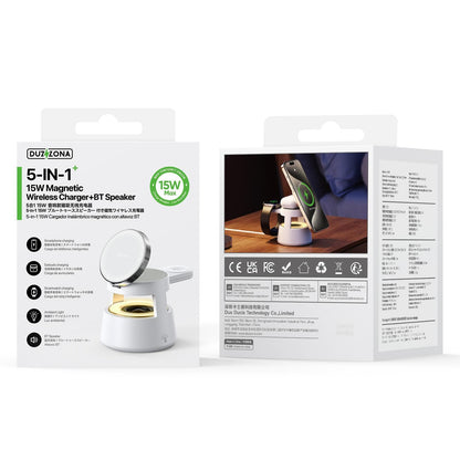 5 In 1 Magnetic Wireless Charger With Bluetooth Speaker Tristar Online