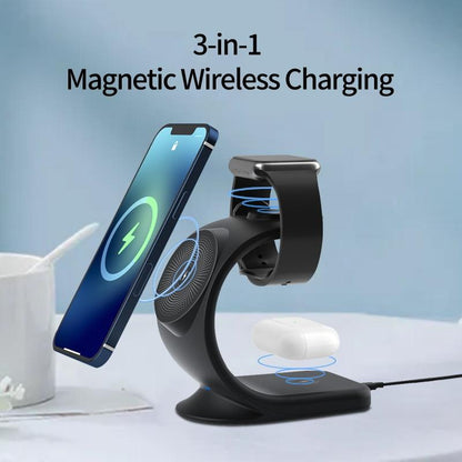 3 In 1 Magnetic Wireless Charger For Phone Watch Airpods Tristar Online