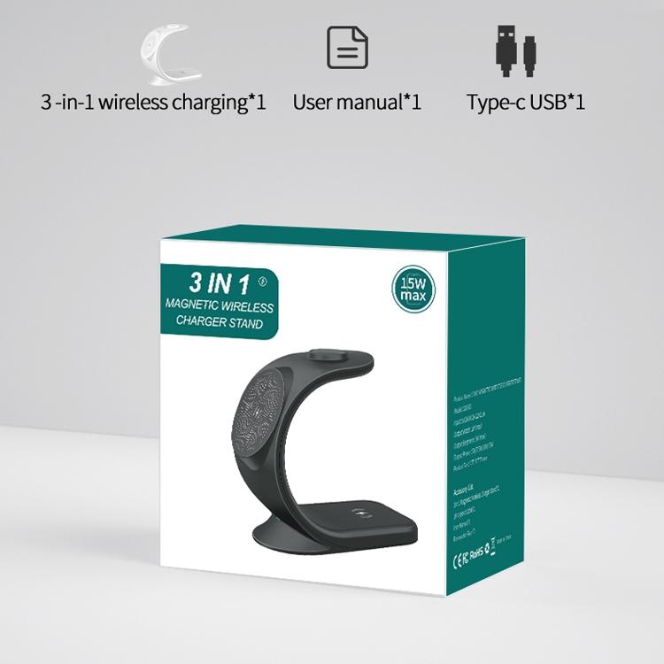 3 In 1 Magnetic Wireless Charger For Phone Watch Airpods Tristar Online