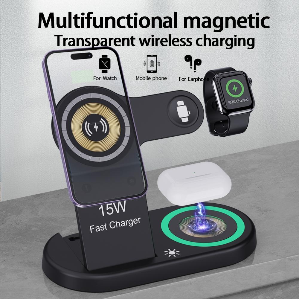 4 In 1 Magnetic Wireless Charger Black Tristar Online