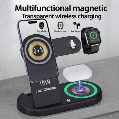 4 In 1 Magnetic Wireless Charger Black Tristar Online