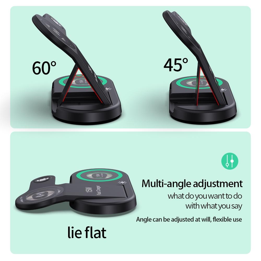 4 In 1 Magnetic Wireless Charger Black Tristar Online