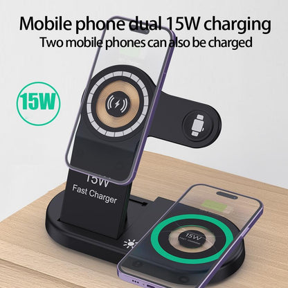 4 In 1 Magnetic Wireless Charger Black Tristar Online