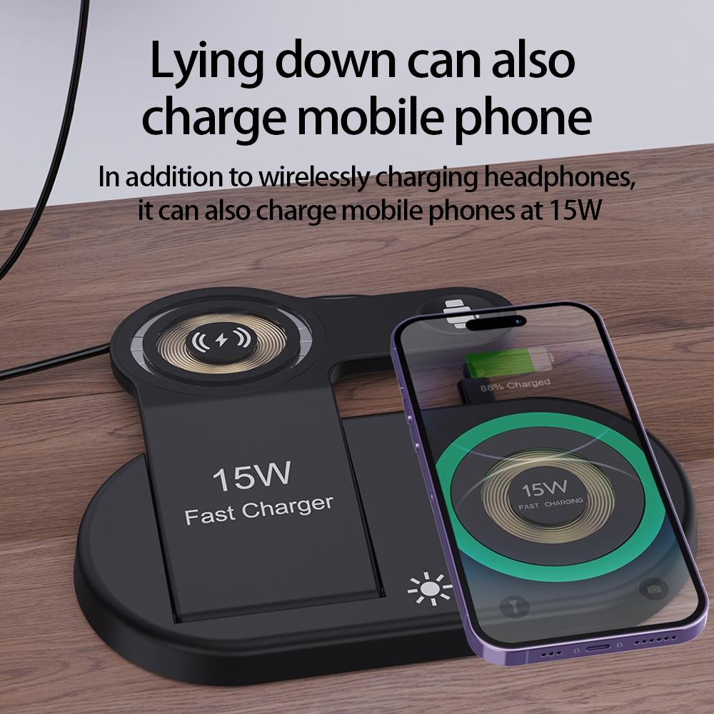 4 In 1 Magnetic Wireless Charger Black Tristar Online