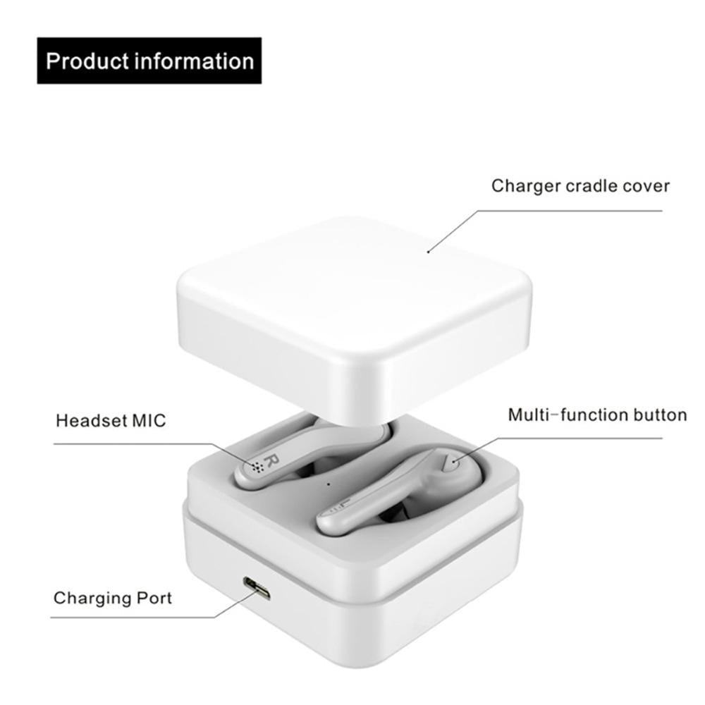 Mini Touch Control Wireless Earbuds with Charger Box - Hifi Bluetooth Tws - Black Tristar Online