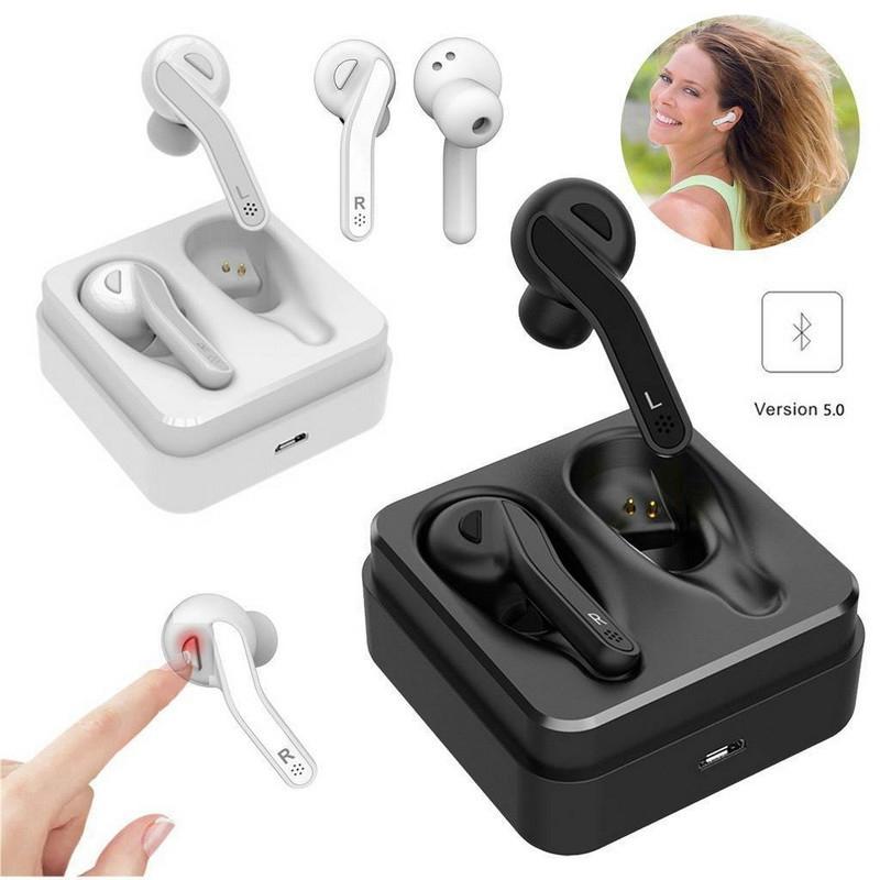 Mini Touch Control Wireless Earbuds with Charger Box - Hifi Bluetooth Tws - Black Tristar Online