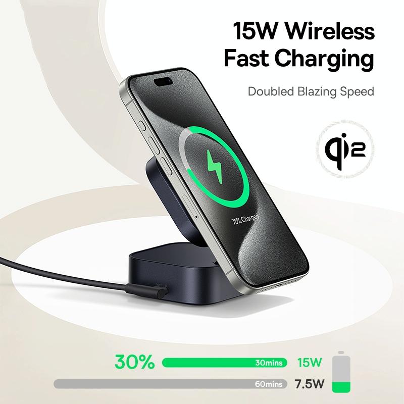 67W 2 In 1 Magnetic Wireless Charger + 1M Type C Cable Tristar Online