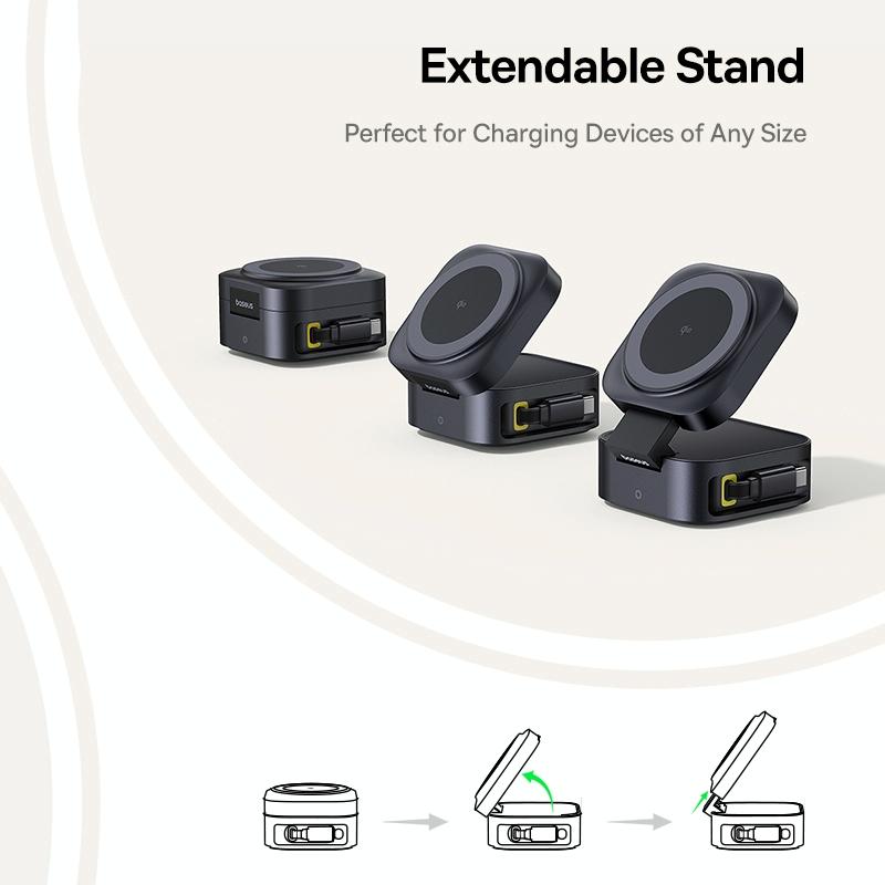 67W 2 In 1 Magnetic Wireless Charger + 1M Type C Cable Tristar Online