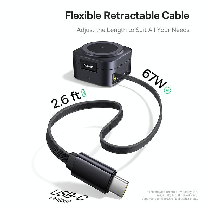 67W 2 In 1 Magnetic Wireless Charger + 1M Type C Cable Tristar Online