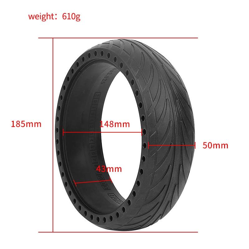 8x2.125 Inch No-inflate Tire for Ninebot Es1 / 2 / 4 Scooter - Black Tristar Online