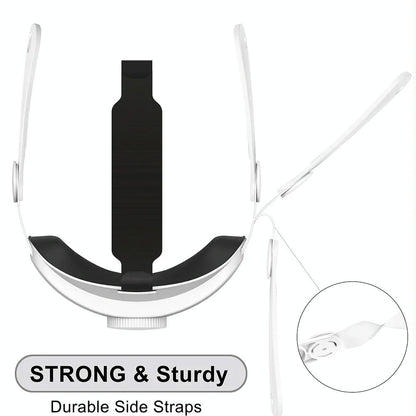 Elite Vr Headset Strap for Meta Quest 3 - Adjustable - White Tristar Online