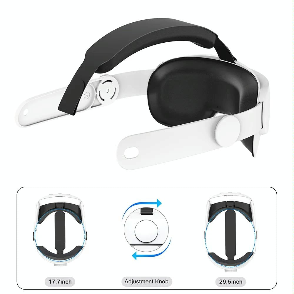 Elite Vr Headset Strap for Meta Quest 3 - Adjustable - White Tristar Online