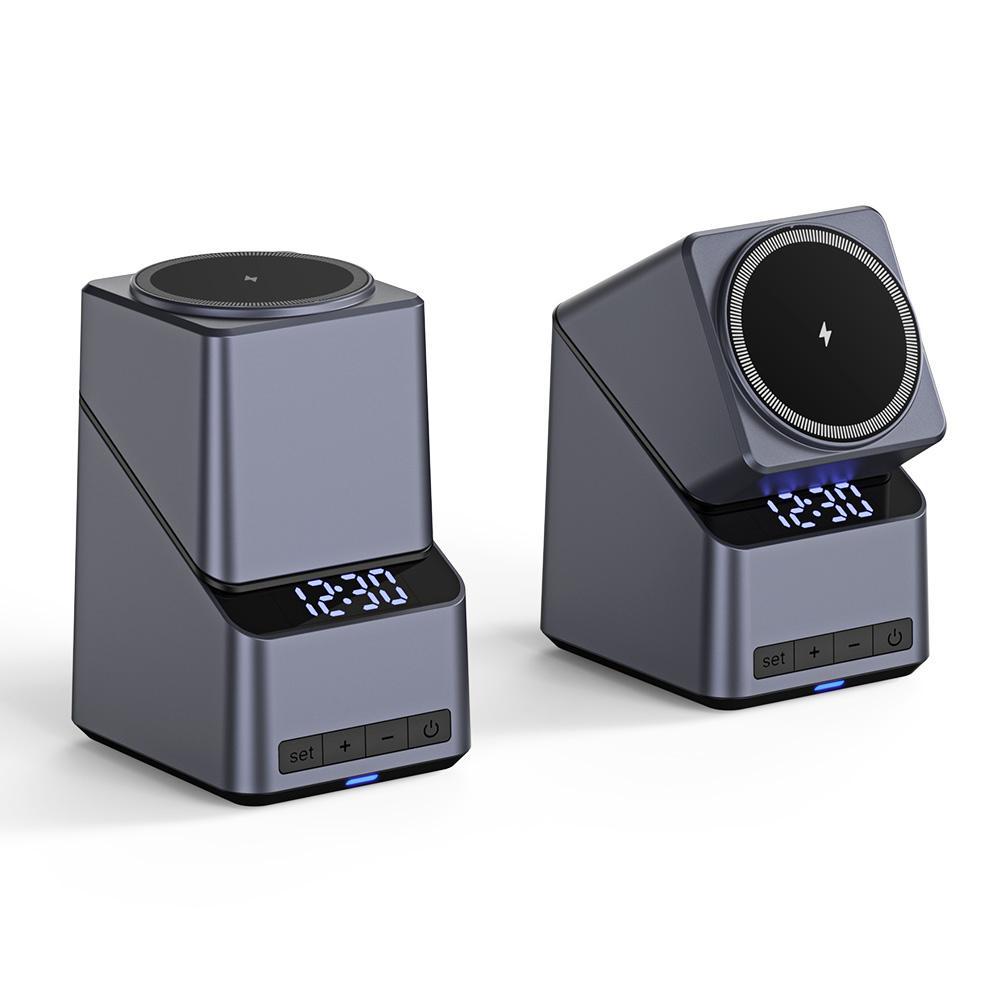 180° Rotating 4 In 1 Magnetic Wireless Charger Grey Tristar Online