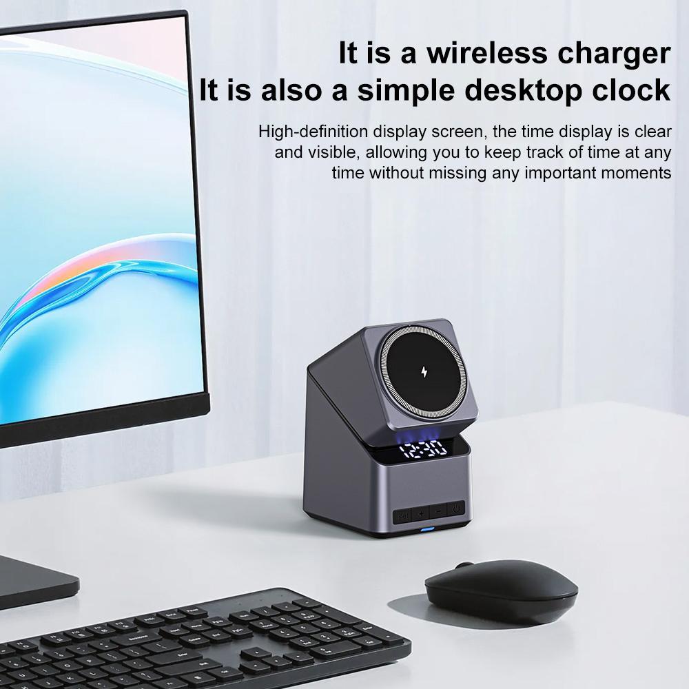 180° Rotating 4 In 1 Magnetic Wireless Charger Grey Tristar Online