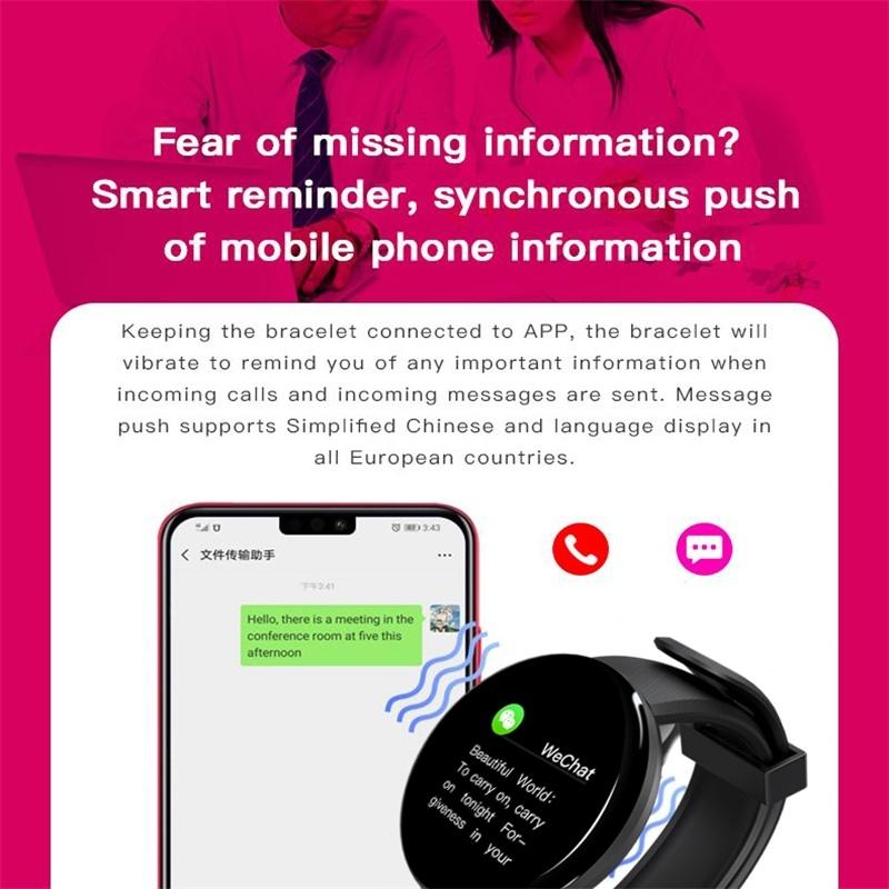 Smart Watch With Call Reminder And Health Monitoring - Waterproof - Blue Tristar Online