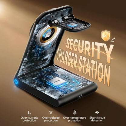 3 In 1 Magnetic Wireless Charger & Phone Holder Tristar Online