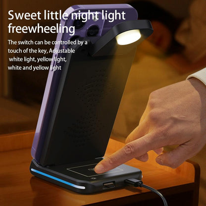 5 In 1 Foldable Wireless Charger 15W Black Tristar Online