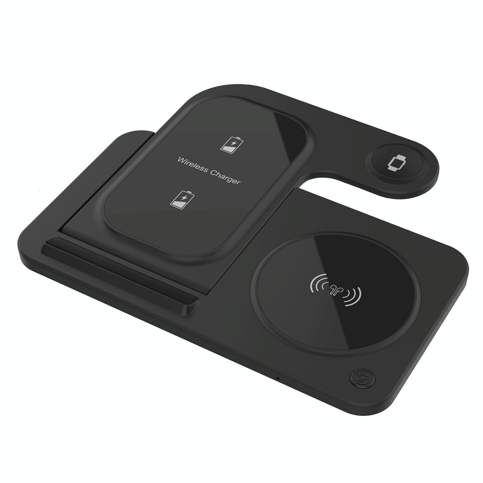 3 In 1 Folding Wireless Charger Black Tristar Online