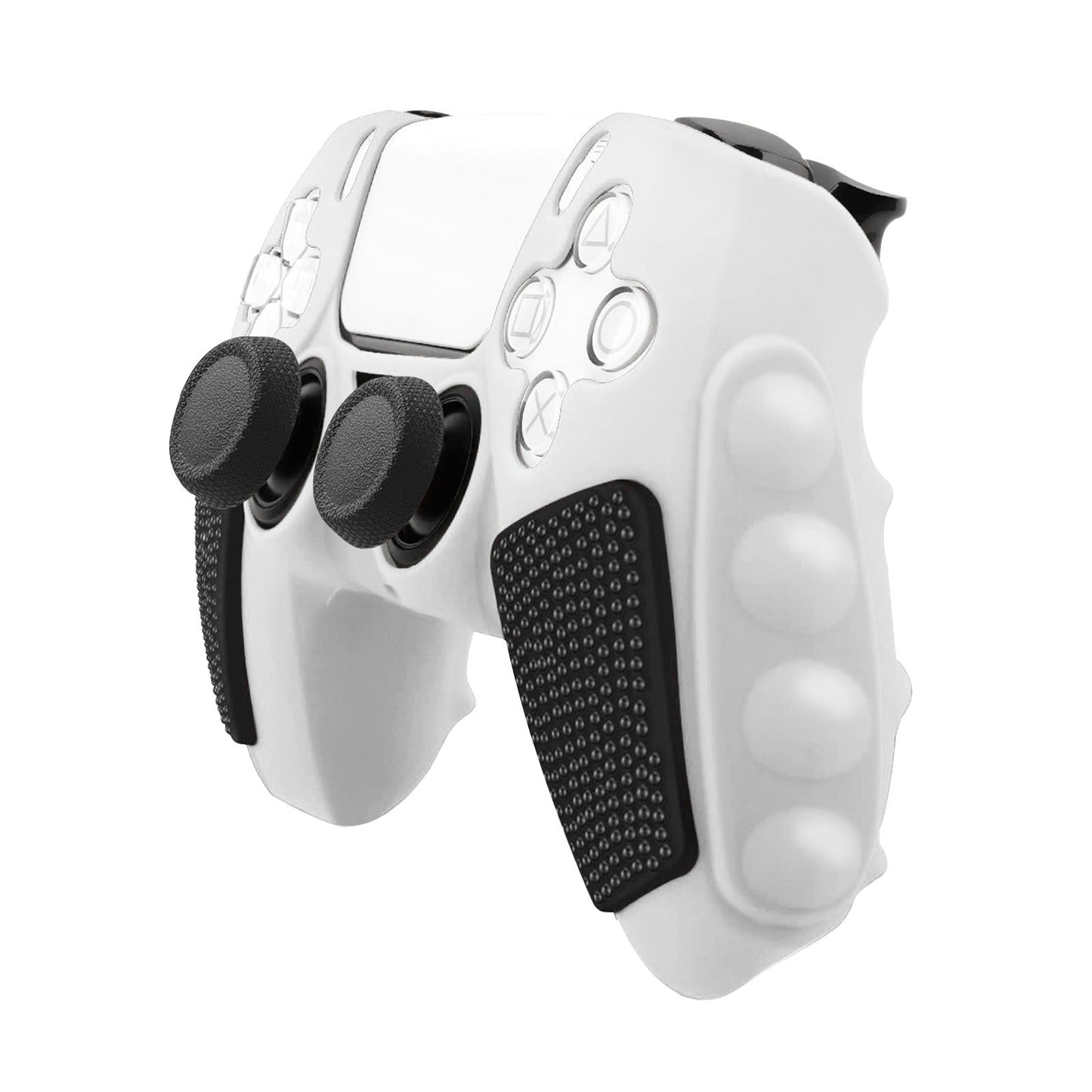 Silicone Gamepad Cover for Sony Ps5 - no Rocker Caps - Black White Tristar Online
