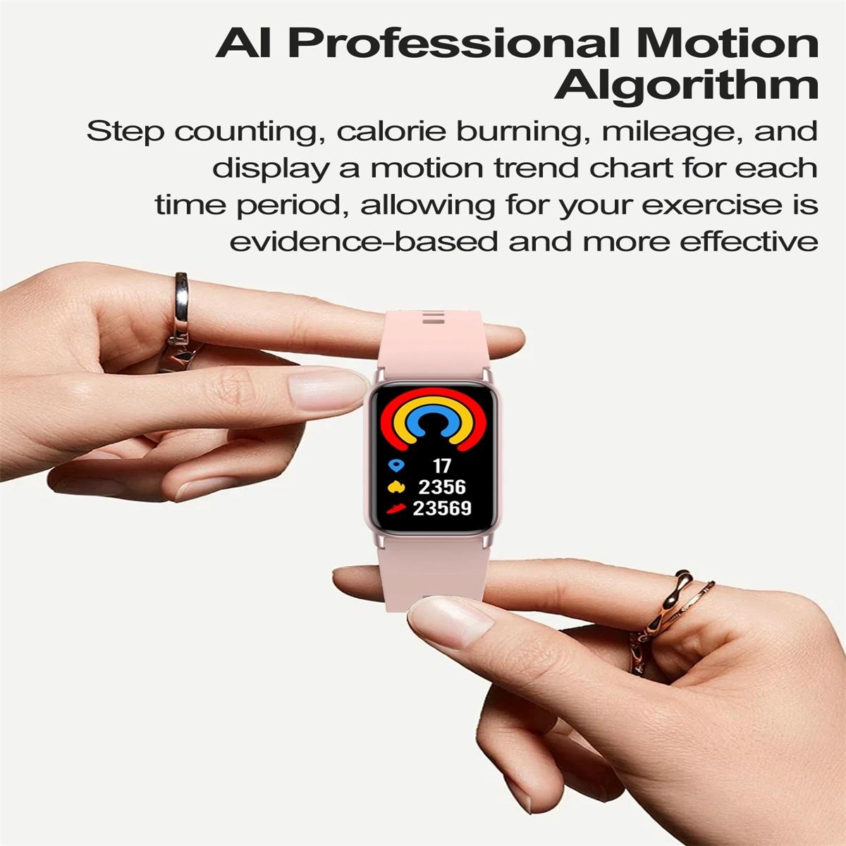 Smart Health Monitoring Watch With Colour Screen - Black Tristar Online