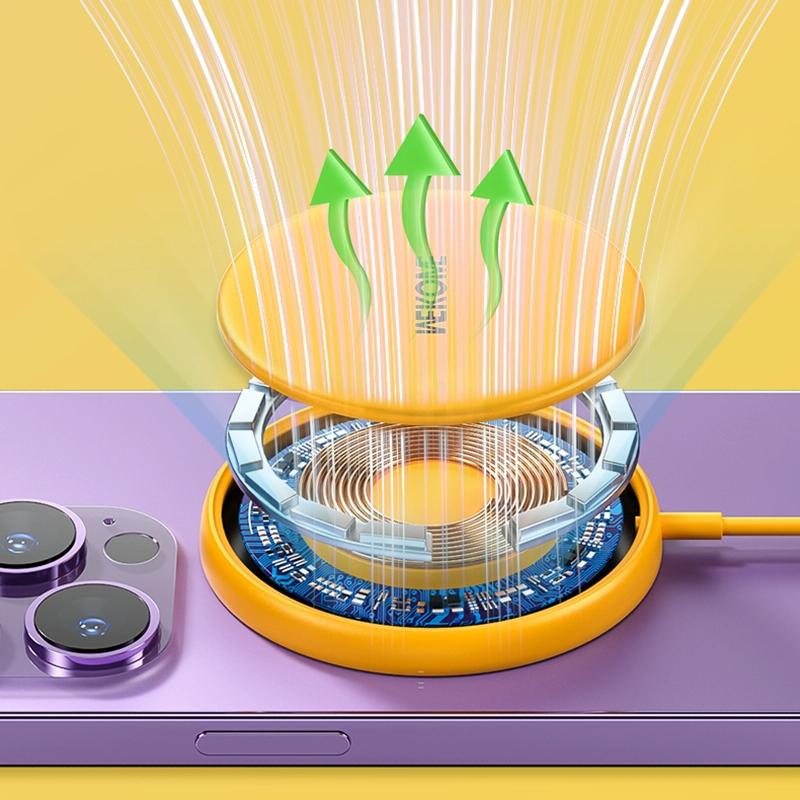 15W Magnetic Wireless Charger Yellow Tristar Online