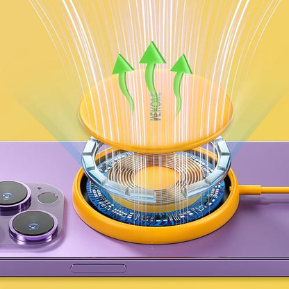 15W Magnetic Wireless Charger Yellow Tristar Online