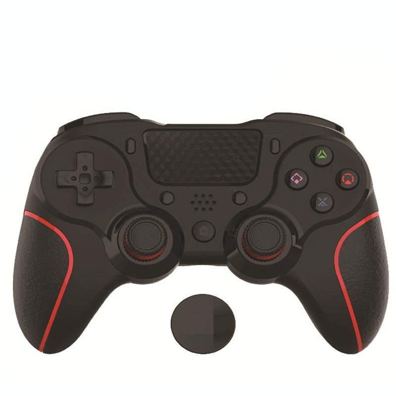 Bluetooth Gamepad for Ps4 Pro with Dual Vibration and Six-axis Control - Red Black Tristar Online