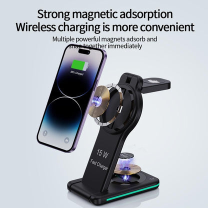 5 In 1 Magnetic Wireless Charger Foldable Black Tristar Online