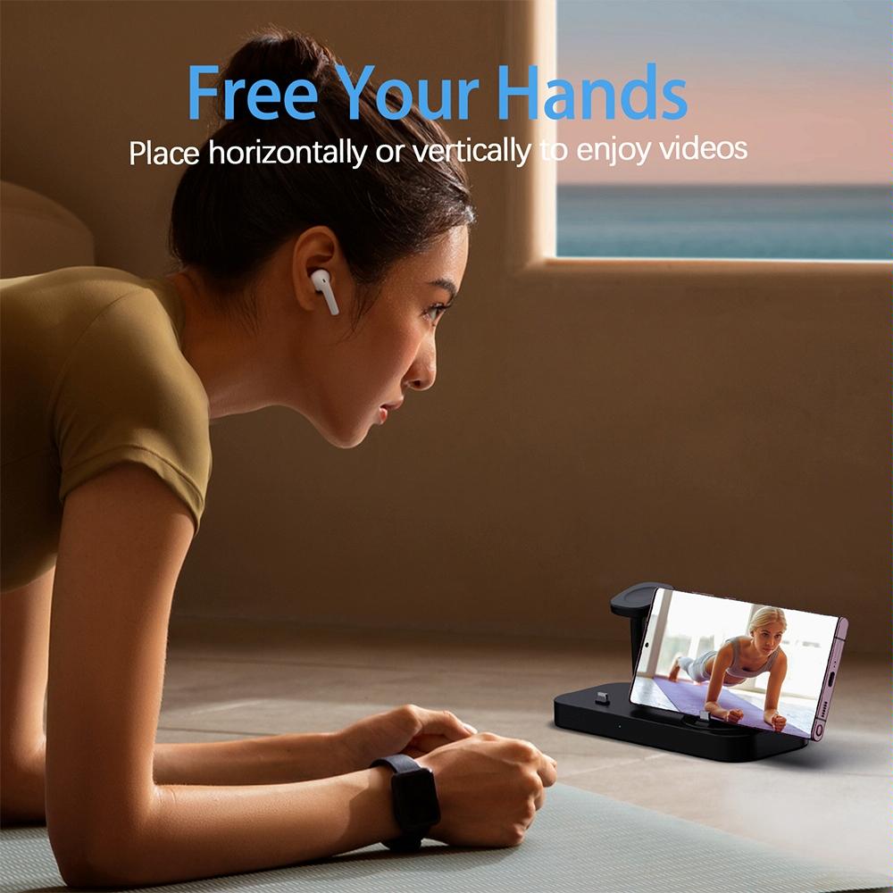 4 In 1 Type C Charging Stand For Samsung Watch And Galaxy Buds - White Tristar Online