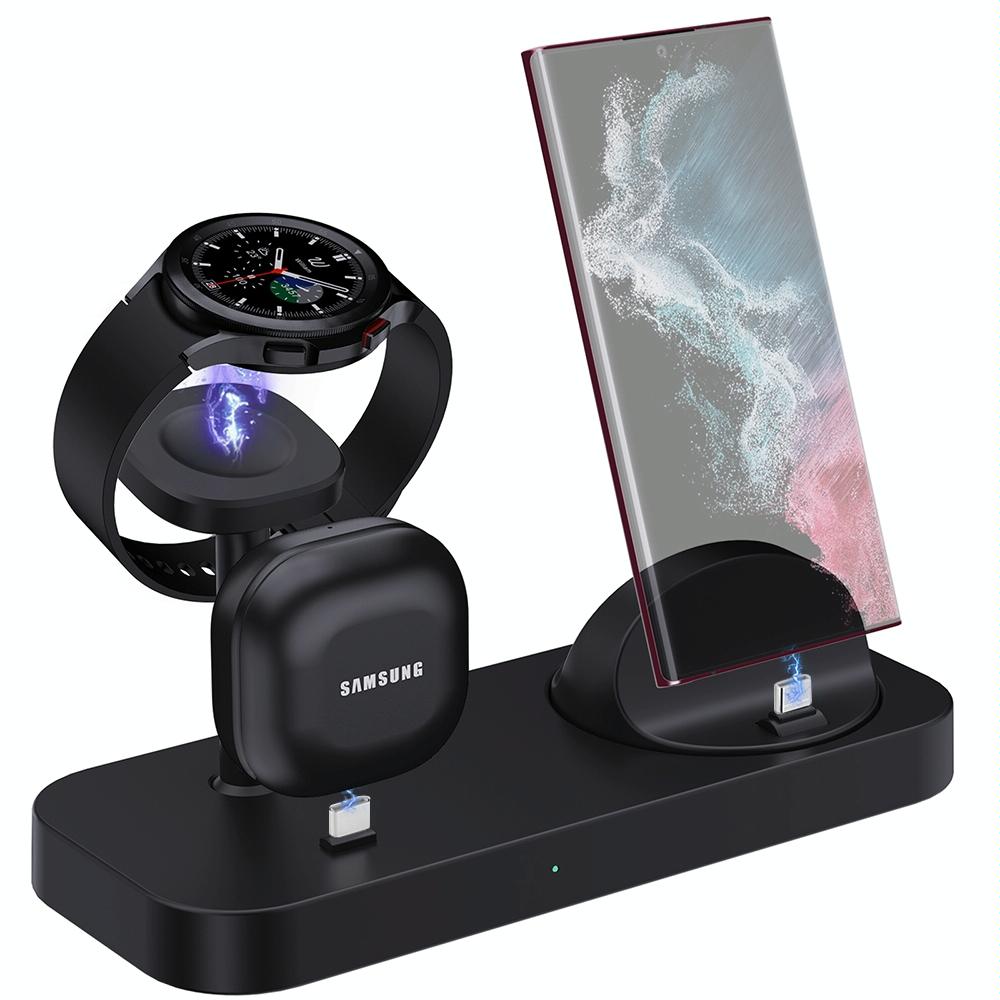 4 In 1 Type C Charging Stand For Samsung Watch And Galaxy Buds - White Tristar Online