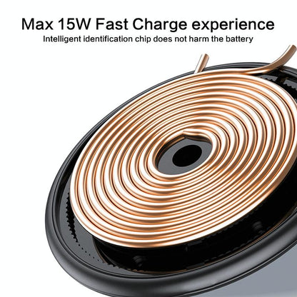 15W Desktop Wireless Charging Pad - Black Tristar Online