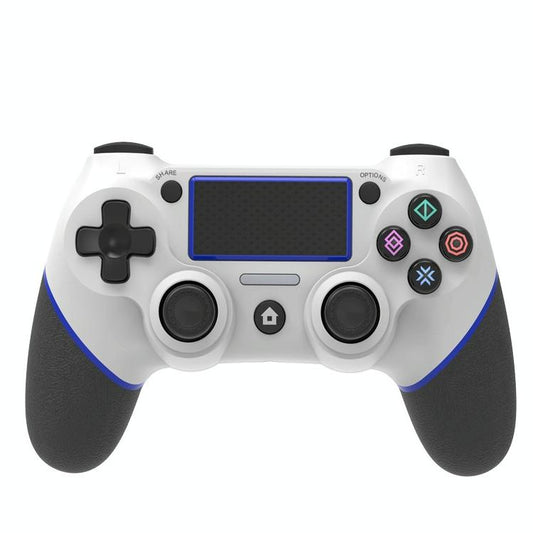 Rubberized Bluetooth Gamepad for Ps4 - Wireless - White Blue Tristar Online