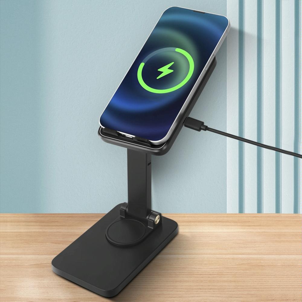 15W Wireless Charging Phone Holder Black Tristar Online