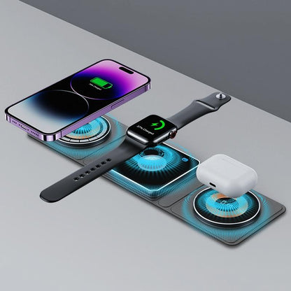 15W 3 In 1 Foldable Magnetic Wireless Charger Tristar Online