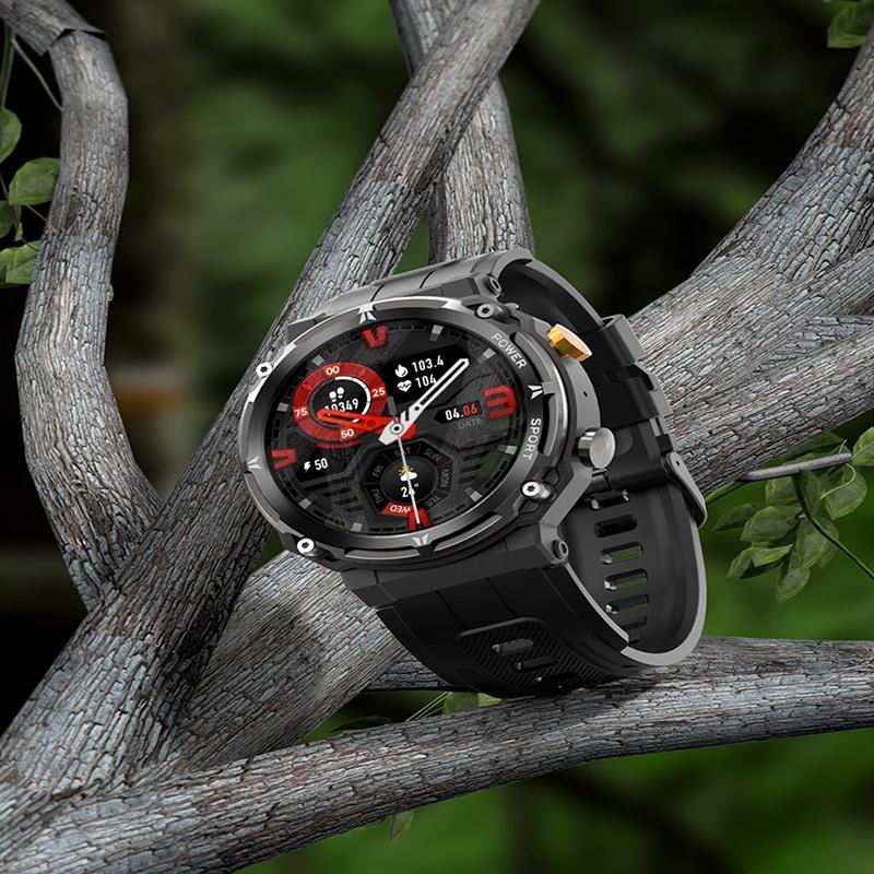 Smart Watch With Heart Rate Blood Pressure And Oxygen Monitoring - Black Tristar Online