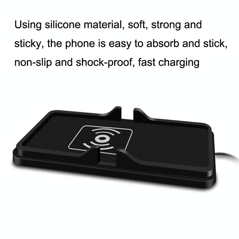 Wireless Car Charger with Anti-slip Pad - 2 in 1 - 15w - Black Tristar Online